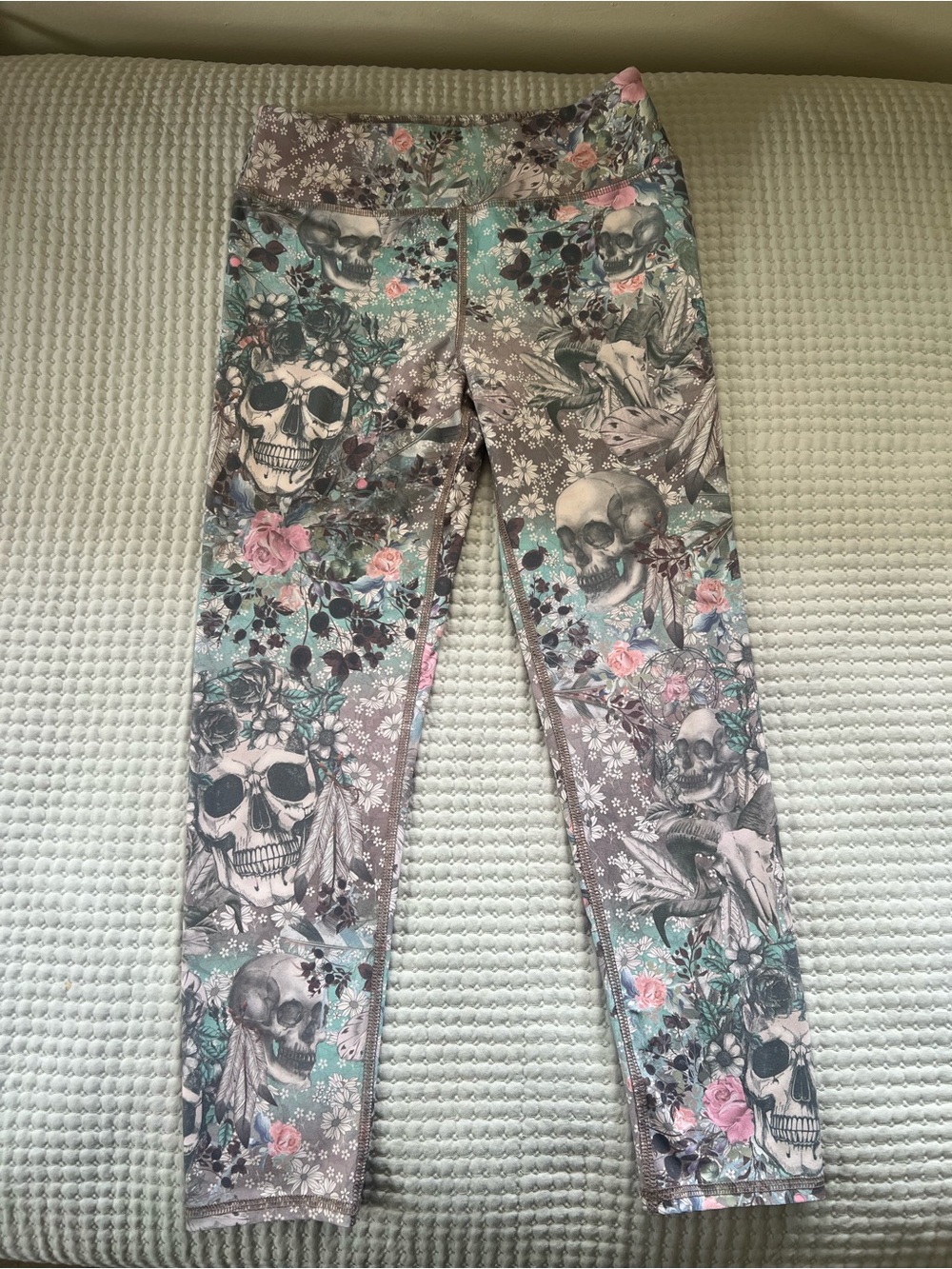 Evolution and Creation Skull Leggings